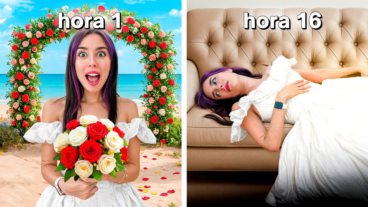 PASÉ 24 HORAS VESTIDA DE NOVIA