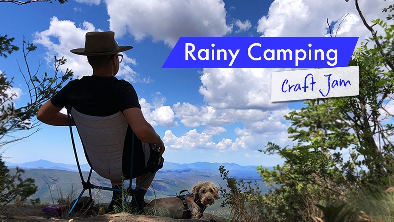 Rainy Summer Camping / Crafting / Relaxing in my 4Runner on the Mogollon Rim, Arizona FR 9350