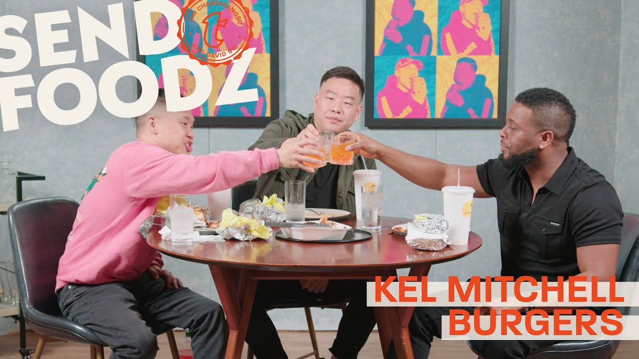 Tim and David Eat Burgers with Kel Mitchell from Good Burger | Send Foodz