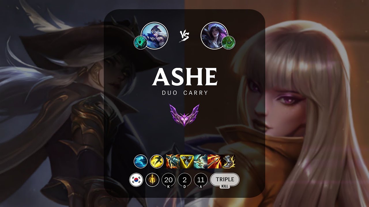 Ashe ADC vs Kai'Sa - KR Master Patch 14.7