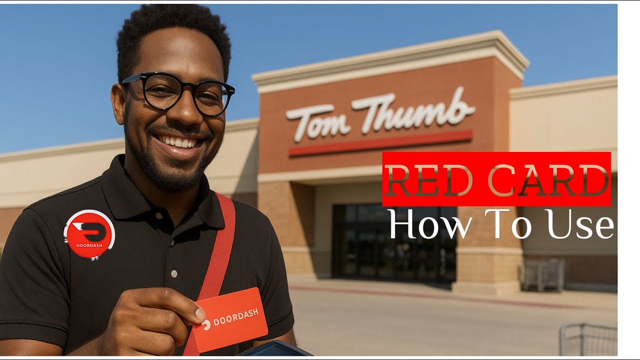 DoorDash Run: Using the Red Card at Tom Thumb for a Customer Order!