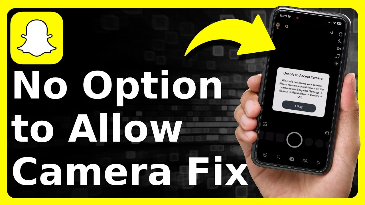 How To Allow Camera Access On Snapchat When No Camera Option
