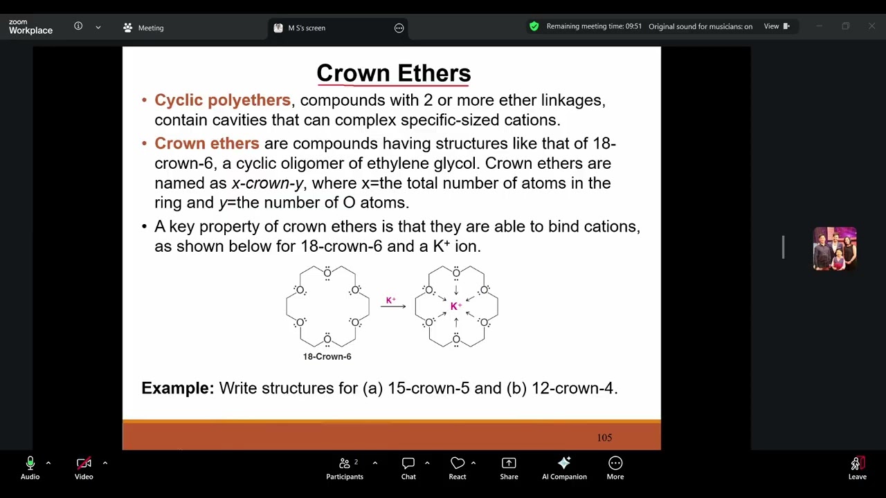 Organic Chem: Alcohols, Ethers, Epoxides: Ether Synthesis | 16 y/o Joshua Thomas Soliman