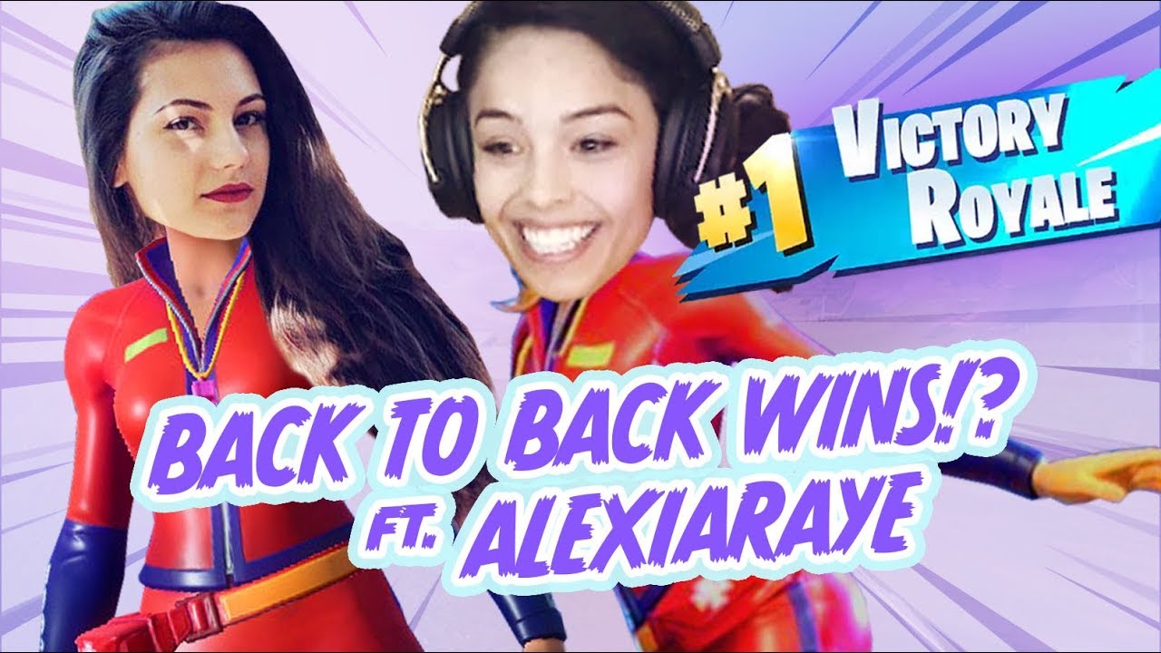 Back to Back Wins with AlexiaRaye - Valkyrae Fortnite