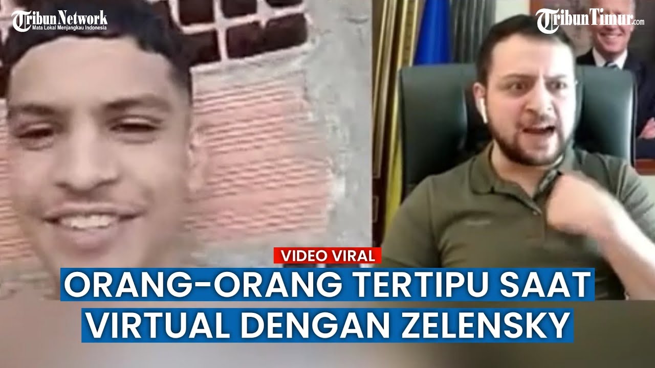 Warga Ukraina Tertipu saat Video Virtual dengan Zelensky