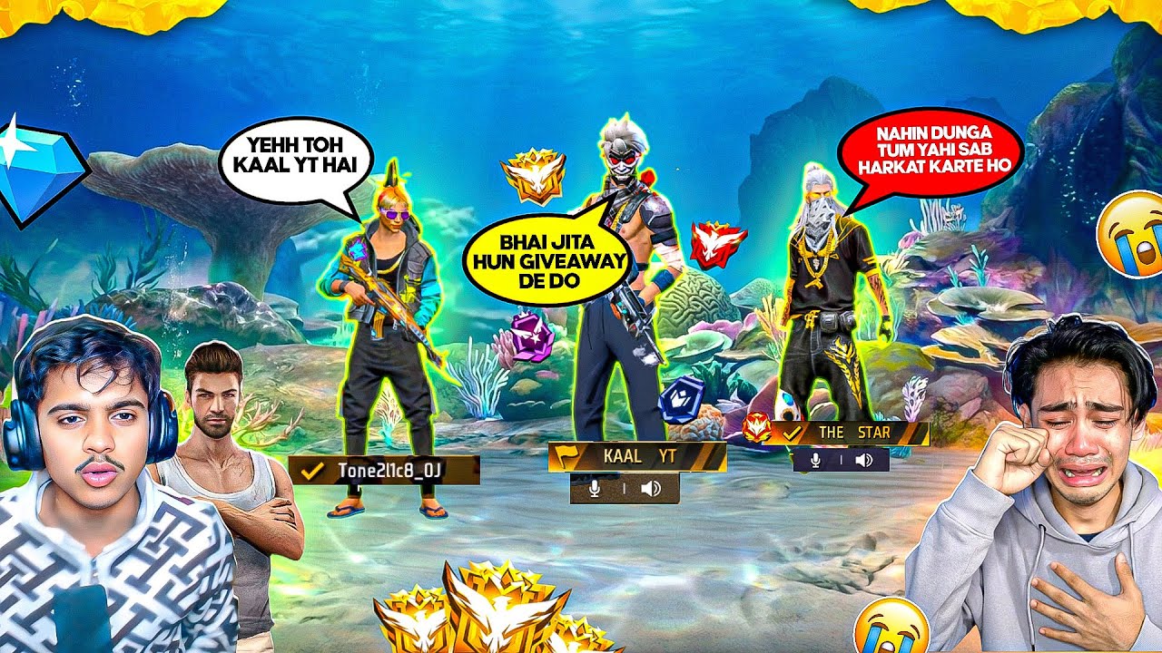 KAAL YT VS THE STAR 😱 GIVEAWAY CHALLENGE || KAAL YT #freefire #kaalyt