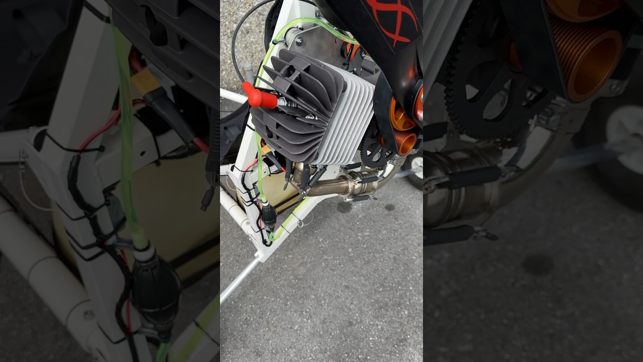 Test Trike Delta piuma con motore Corsair Black Bull 230 #delta #corsair #paramotors