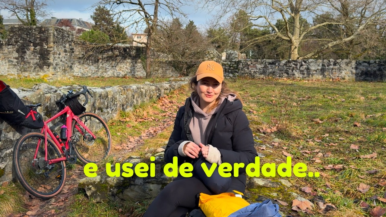 Tudo o que eu levei para uma viagem longa de bicicleta