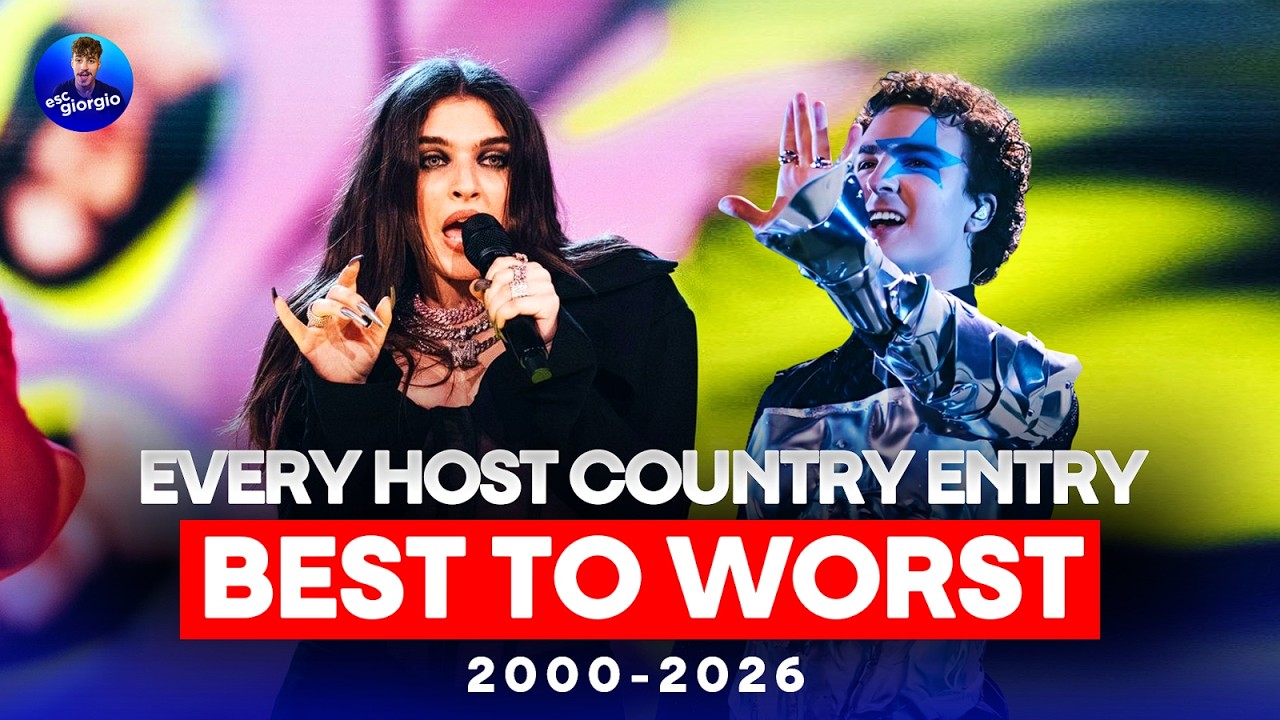 All Host Country Entries RANKED BASED ON RESULTS &bull; (Eurovision 2000-2026)