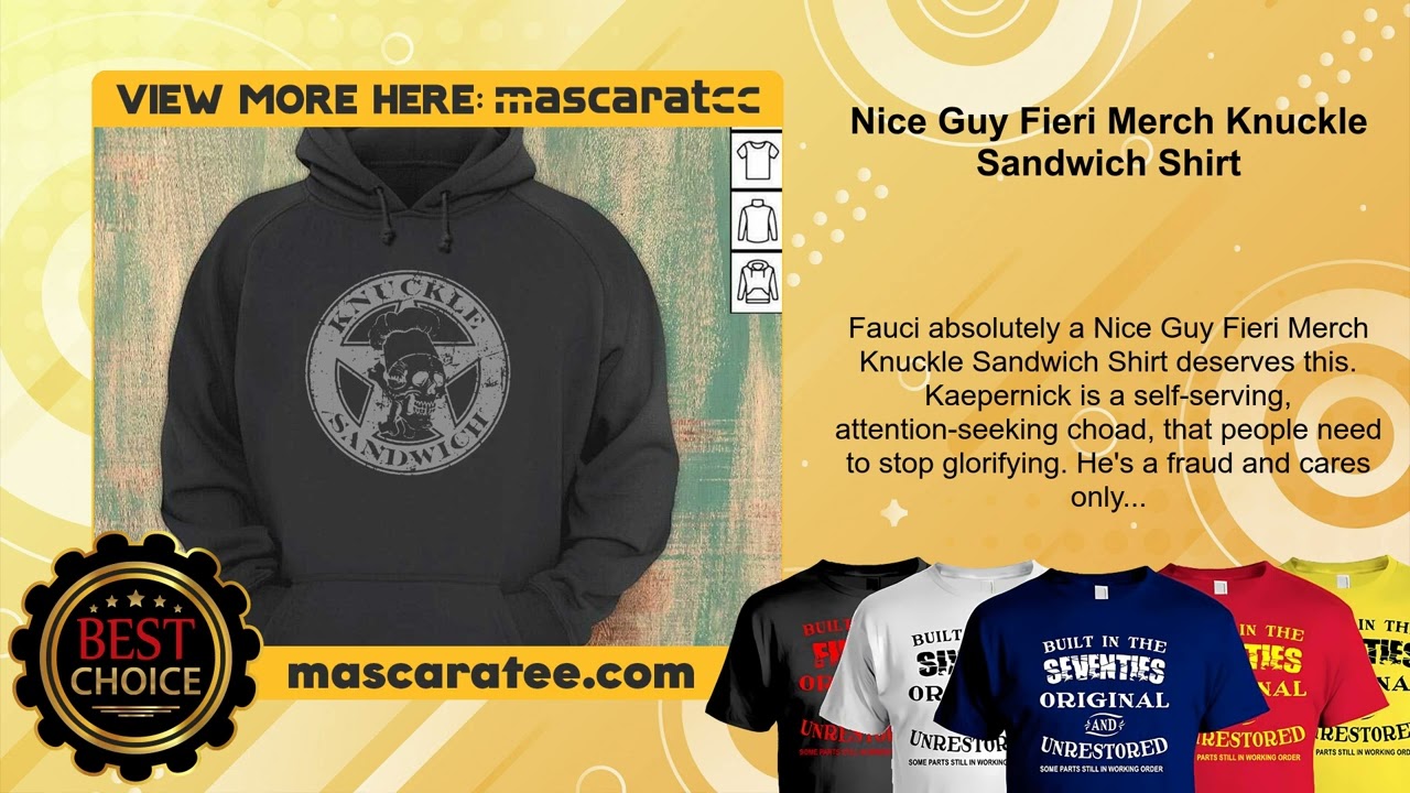 Nice Guy Fieri Merch Knuckle Sandwich Shirt