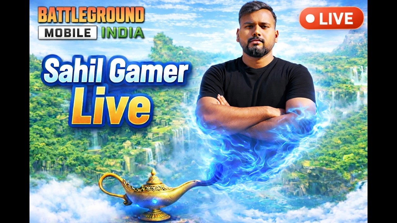 live stream BGMI @BattlegroundsMobile_IN @sahilgamergsx