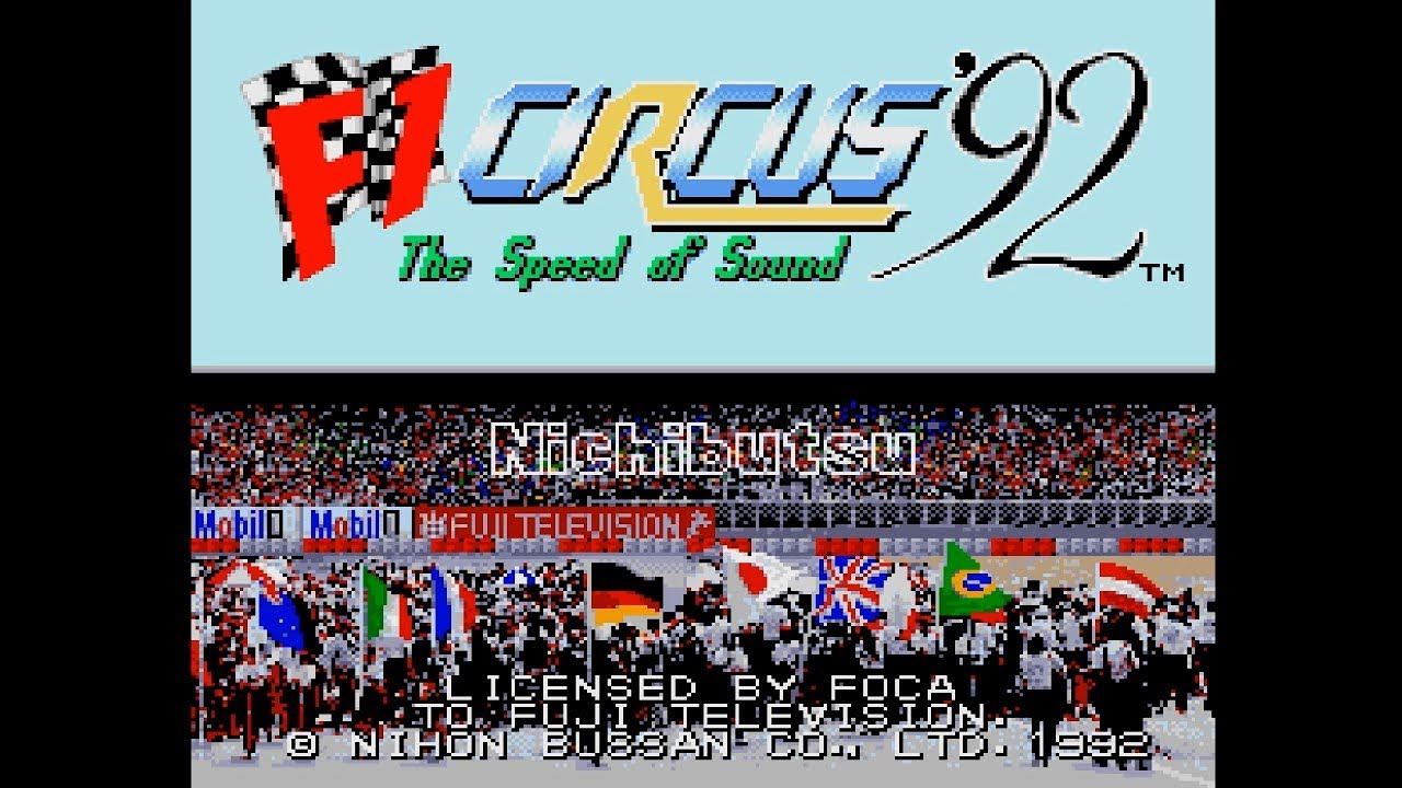 PCE F1 Circus '92: The Speed of Sound