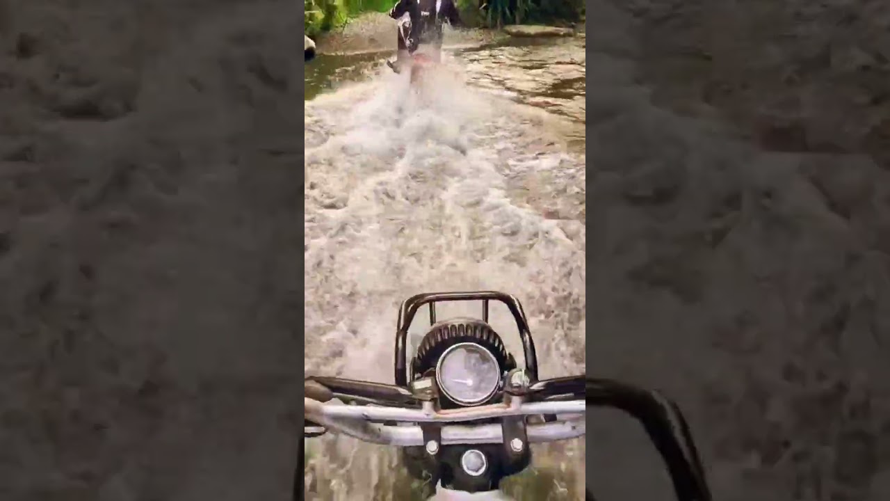 suzuki tf125 river crossing #automobile #enduro #dirtbike #huntingnz #pighunt