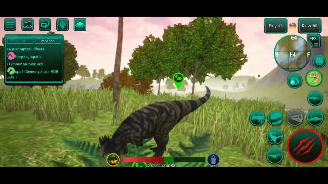 Jogando de paquicefalossauro 