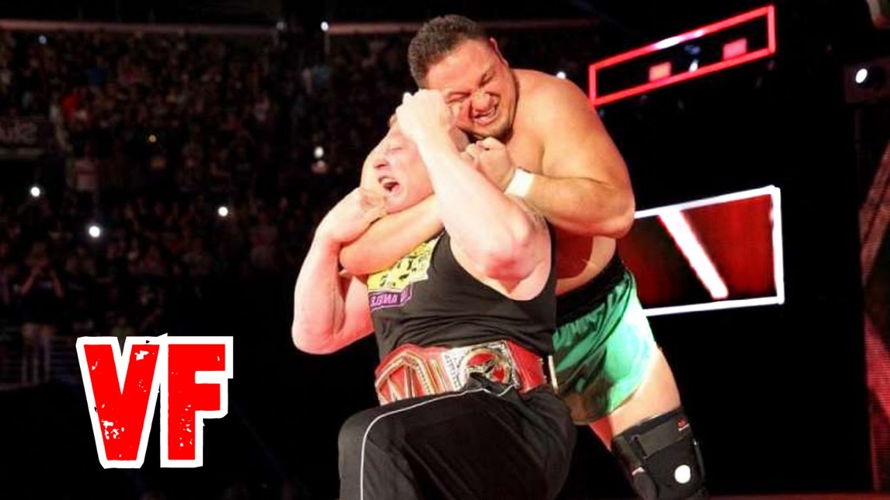Samoa Joe attaque Brock Lesnar à Raw {WWE VF} - WWE CLUB