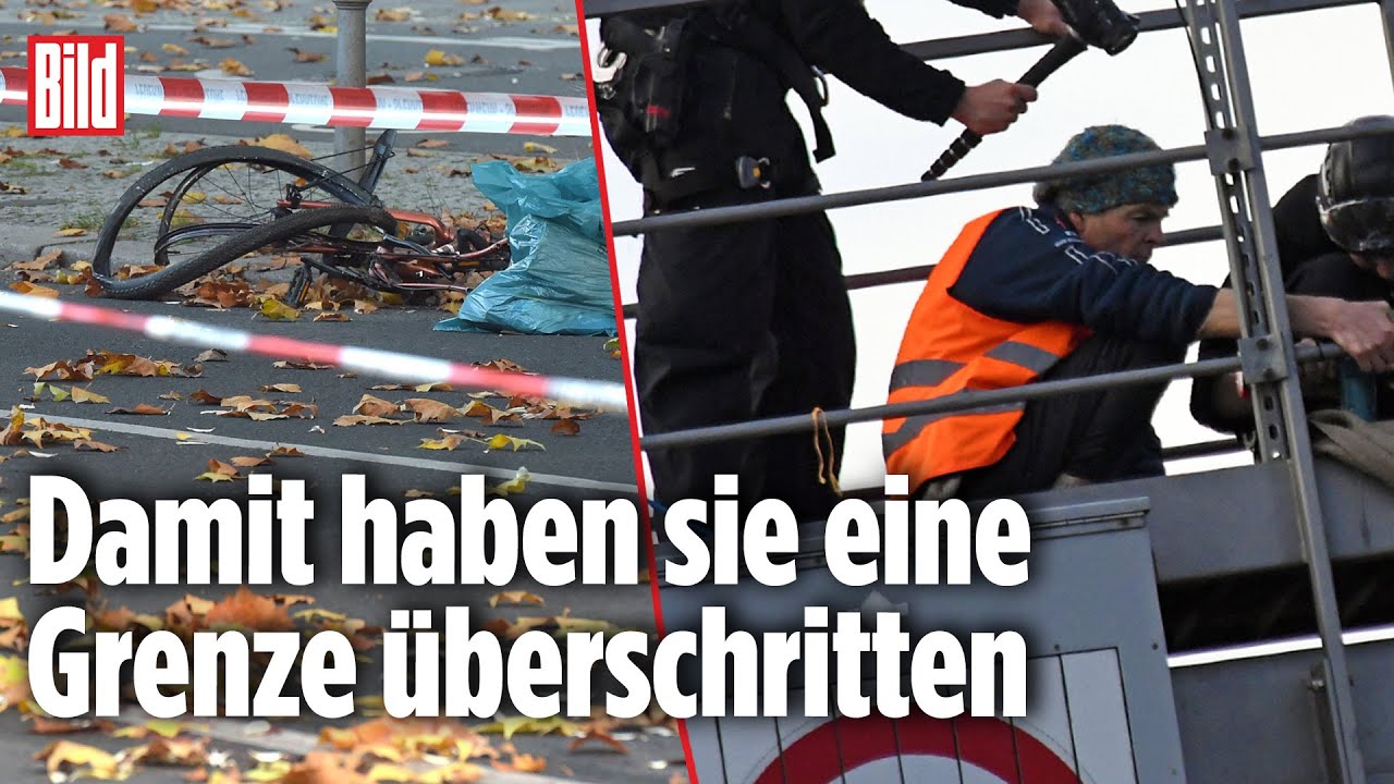 Klima-Kleber behindern die Rettung einer verunglückten Frau