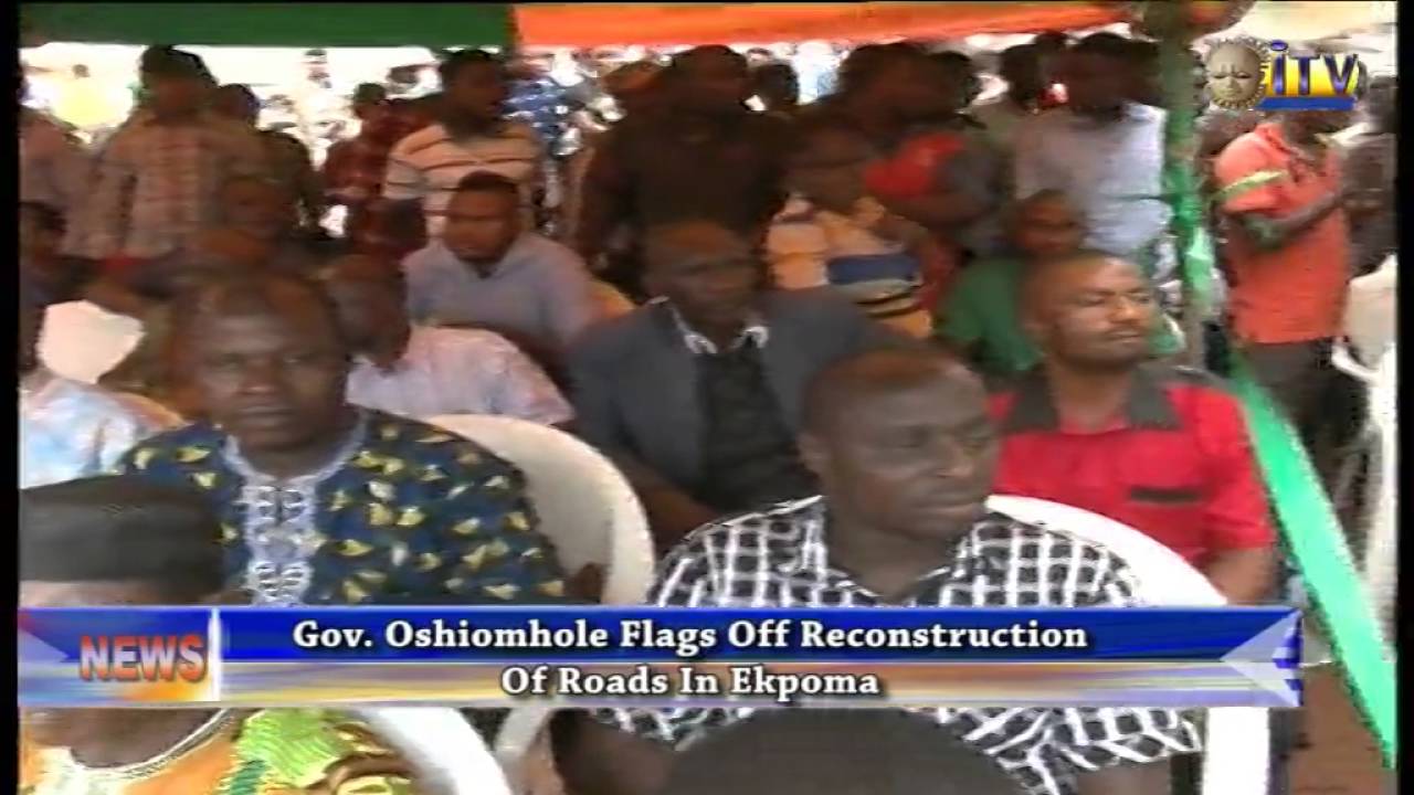 Gov. Oshiomhole Flags Off Reconstruction Of Roads In Ekpoma