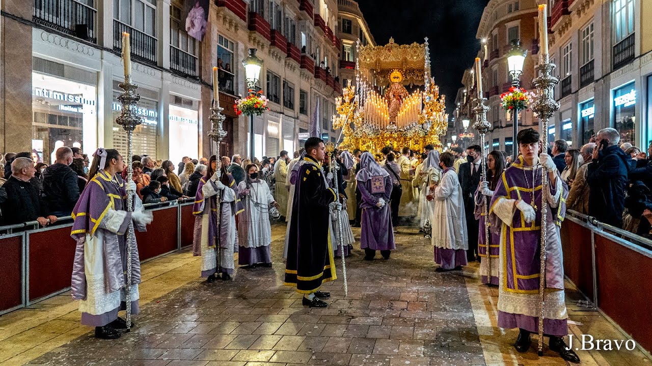 La Archicofradía de la Sangre en calle Larios (Málaga, 2022)