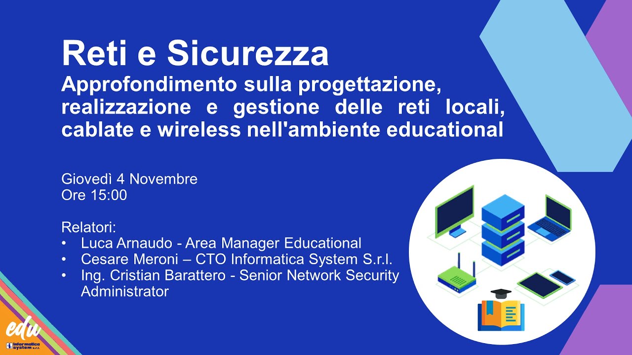 Reti e Sicurezza - Approfondimento sulla progettazione, realizzazione e gestione delle reti locali