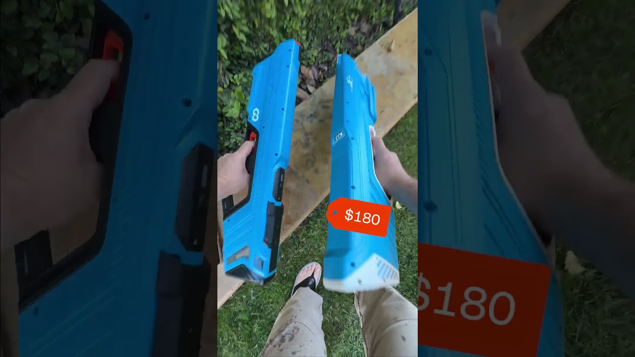 We pit Spyra's water blasters against a Super Soaker king. #Toys