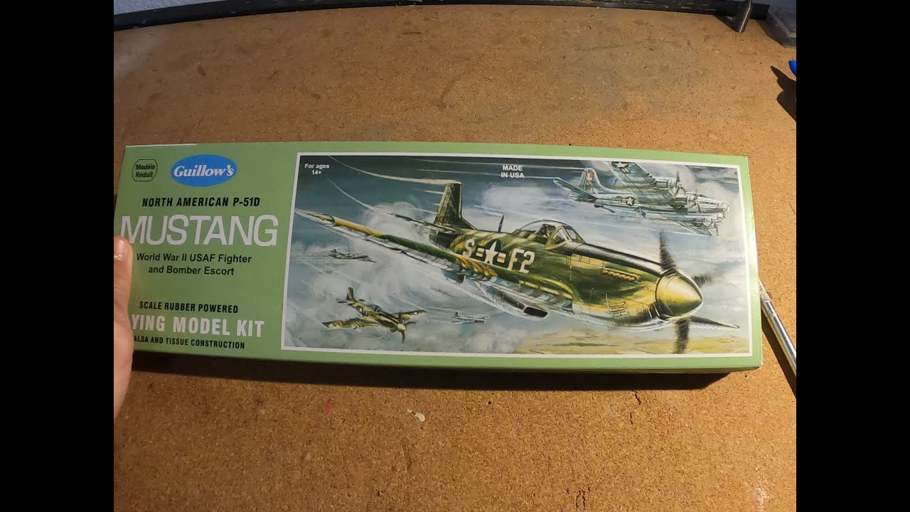 Guillows P51 Mustang BUILD PT.1