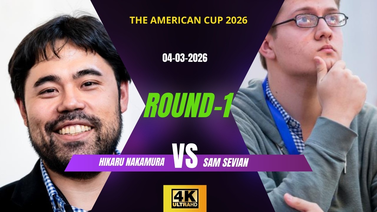 Nakamura’s Brilliant Calculation Stuns Sevian | American Cup 2026 #hikarunakamura #americancup