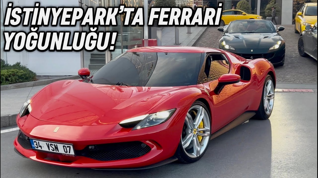 İstinyepark'a 4 Ferrari Birden Gelince Ortalık Karıştı!🔥| İstanbul Supercar Spotting Pt6