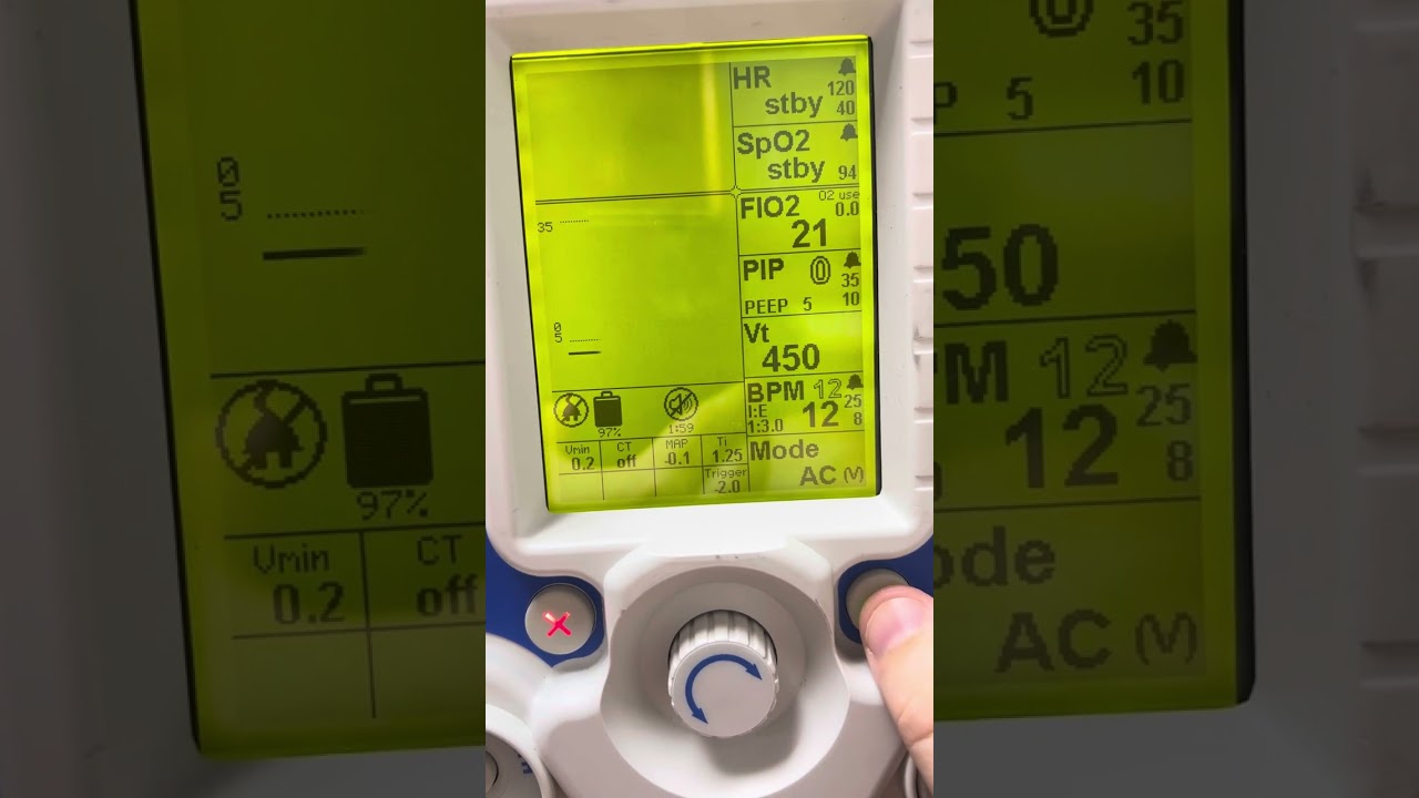 Zoll Z-Vent BiPAP setup
