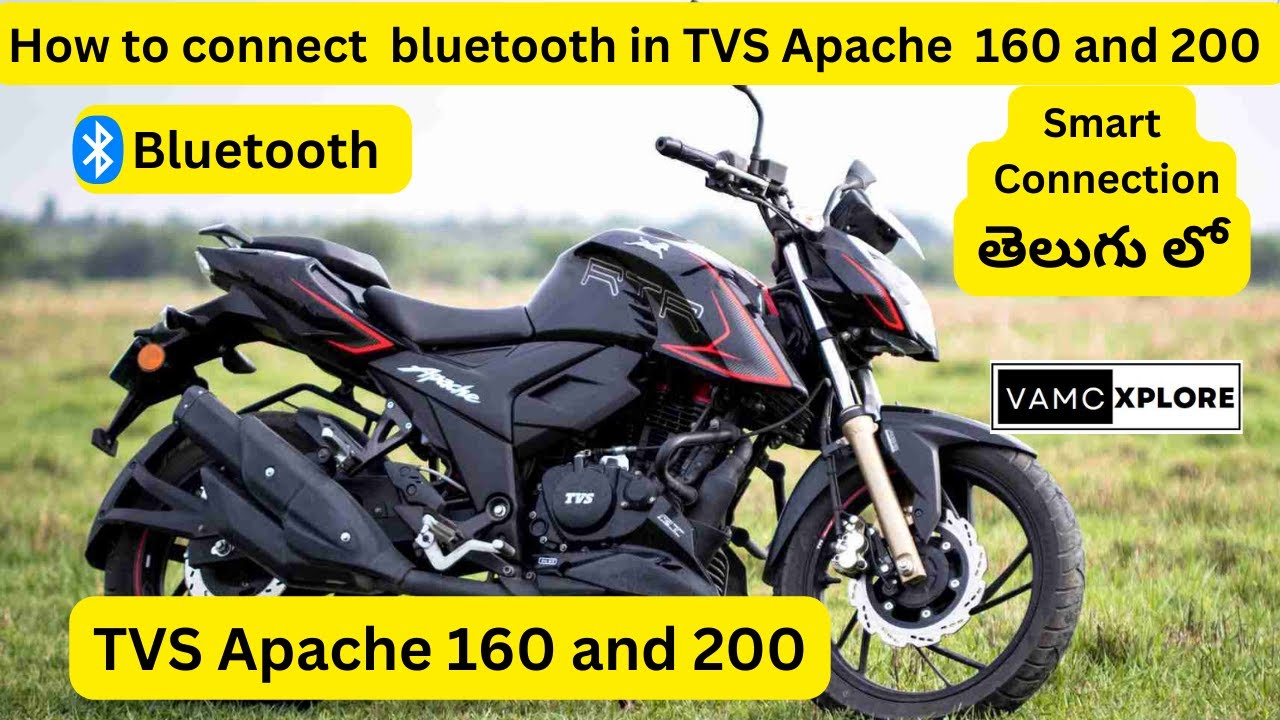 TVS apache rtr 160 & 200 4v bluetooth explained in telugu | #smartxconnection