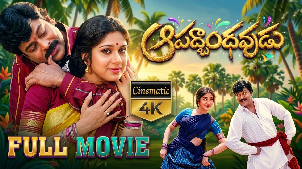 Aapadbandhavudu Telugu 4K Full Movie || Chiranjeevi, Jandhyala, Meenakshi | K Viswanath | IDream