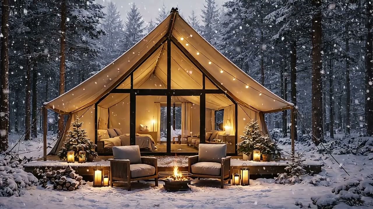 Snowy Tent Camp ❄️ | Deep Focus Study Music