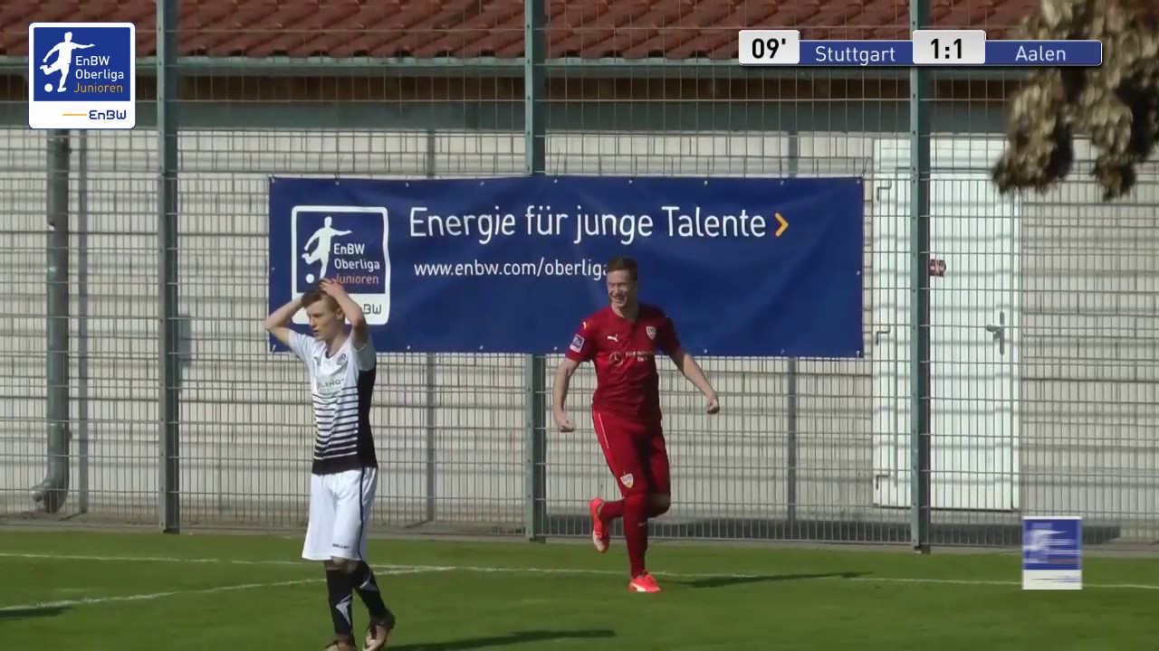 B-Junioren - VfB Stuttgart 2 vs. VfR Aalen 1-1 - Nick Hellmann