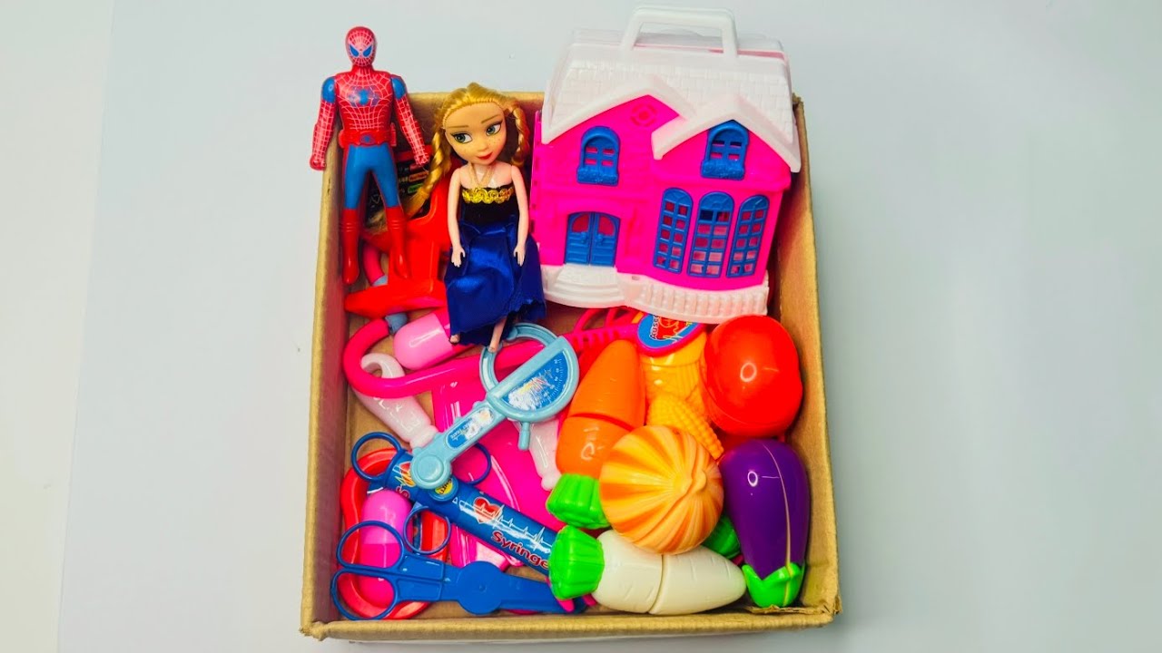 Satisfying Toy ASMR Sounds 🎧 | Barbie House, Doctor Toys & Spider Hero (No Talking)