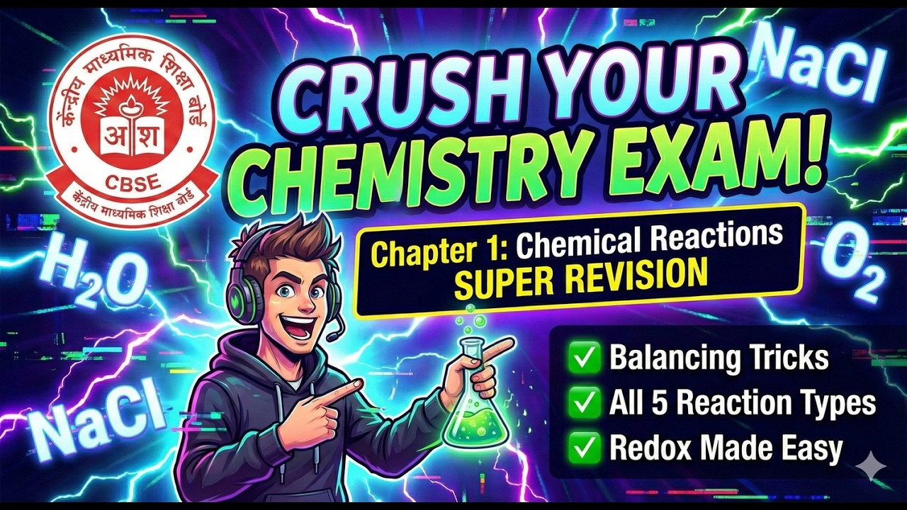 Class 10 Science Ch 1 in ONE SHOT! 🚀 Chemical Reactions & Equations