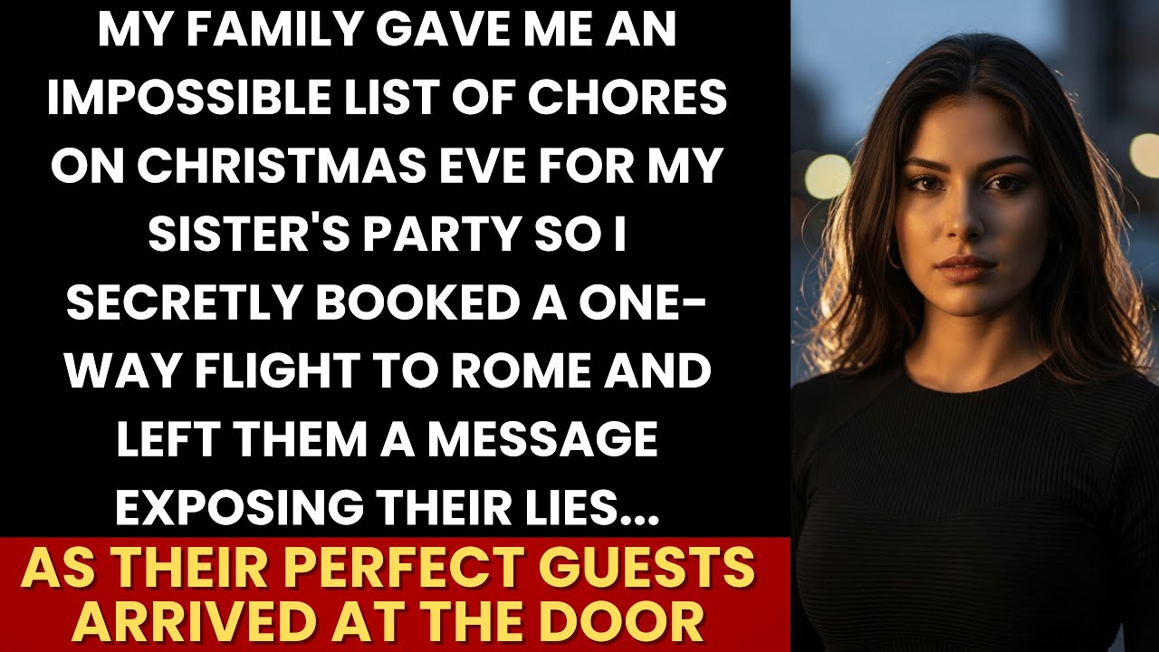 On Christmas Eve, My Family Gave Me Impossible Chores—So I Flew To Rome And Exposed Their Lies