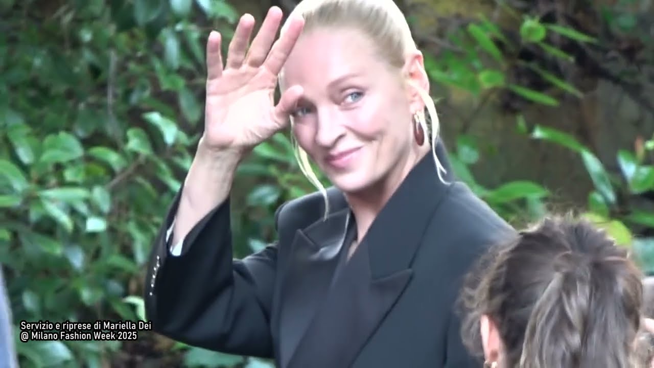 Uma Thurman @ Milano FW 2025 Bottega Veneta