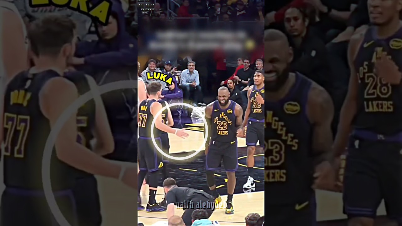 LeBron really did this to Luka 😂