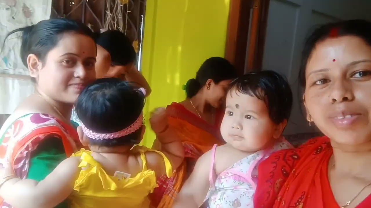 পূণি৴মার দিনে বাবার বাড়িতে নারায়ণ পূজো হলো 🙏🙏