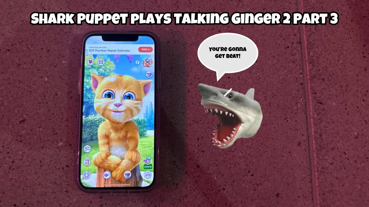 Фильм SB: Акула Паппет играет в Talking Ginger 2! (Часть 3)
