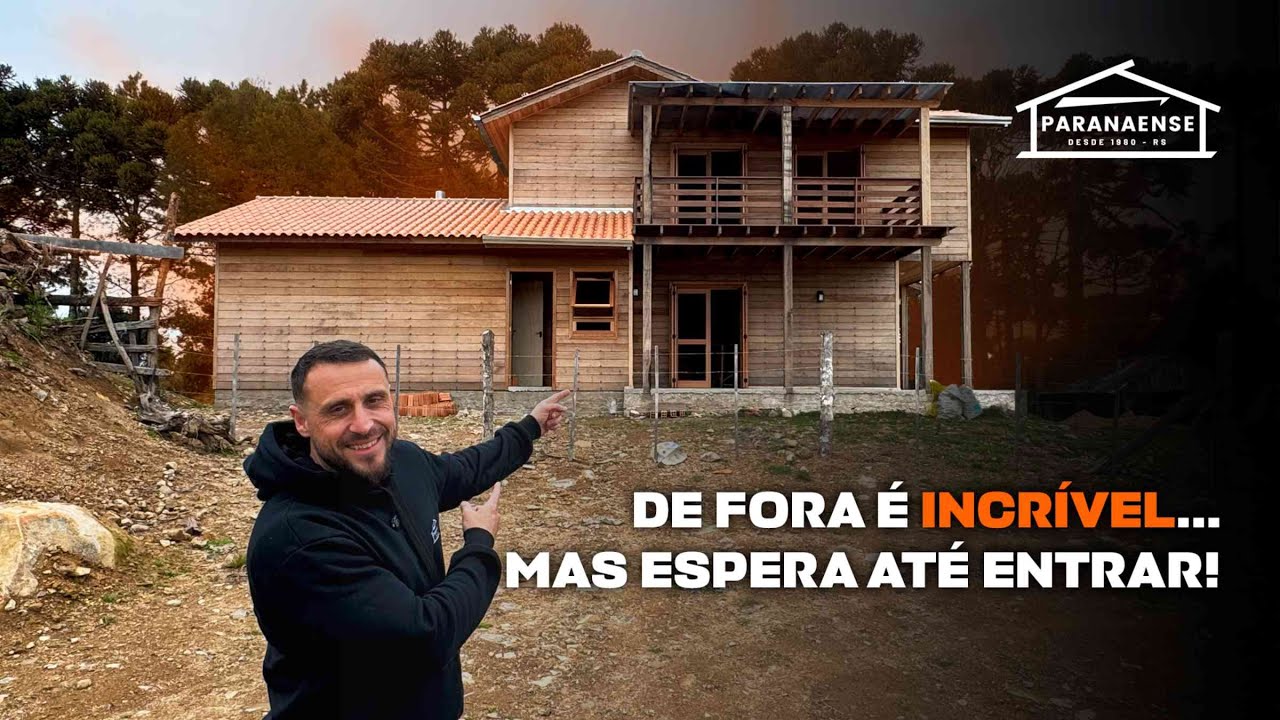 O tamanho dessa casa de campo por dentro vai te surpreender. São 197 metros quadrados. 😯