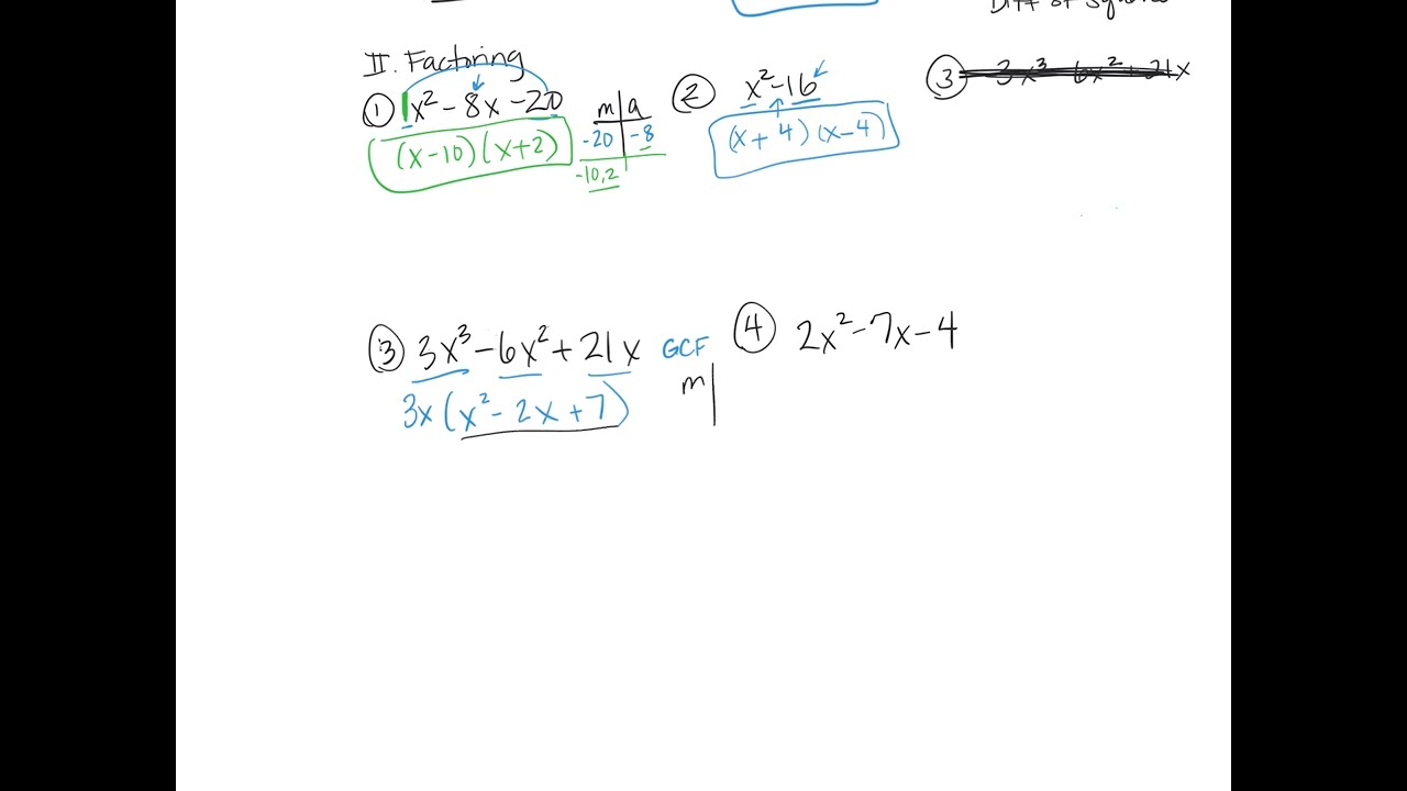 Polynomial Review