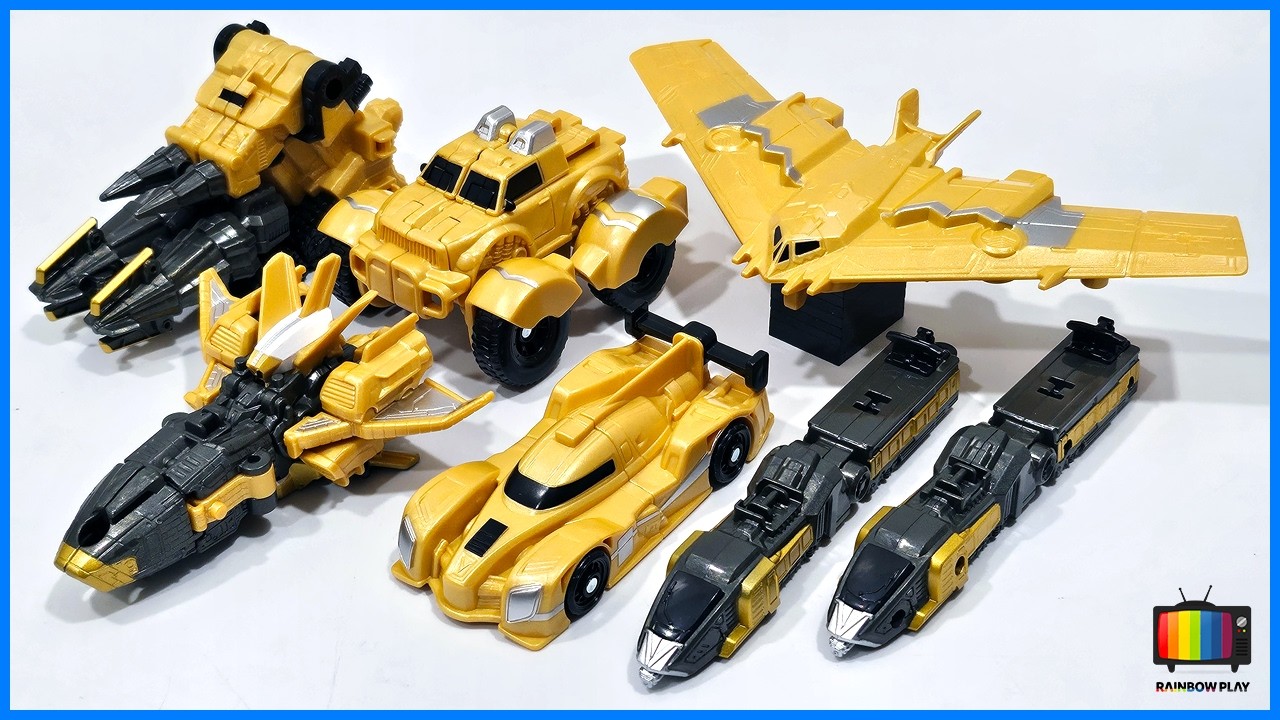 또봇 한정판 마스터브이 골드 미니 우주선 기차 드릴 자동차 변신 합체 모음 Tobot Robot Toys Combine