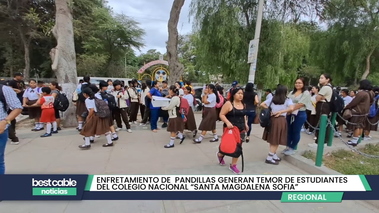 Chiclayo | Enfrentamiento de pandillas generan temor a estudiantes del colegio Santa Magdalena Sofía