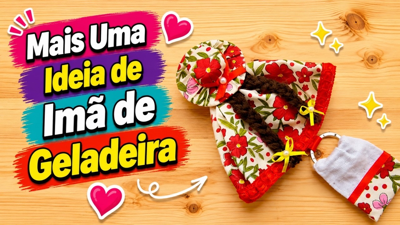 Mais Uma Ideia de Imã de Geladeira Boneca