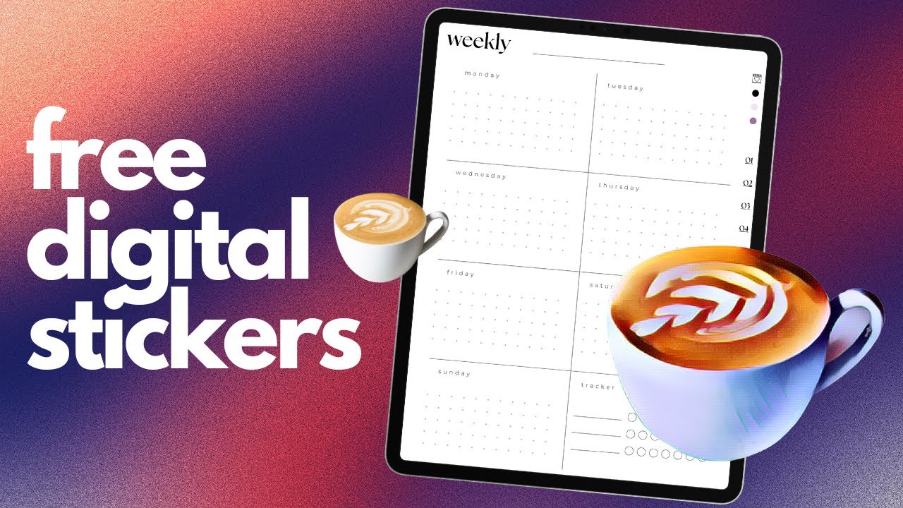 Create Aesthetic Digital Stickers for FREE (+ Free Digital Stickers for GoodNotes)