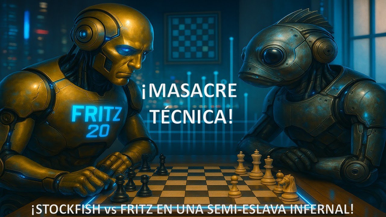 &iexcl;MASACRE TECNICA! &iexcl;Stockfish vs Fritz en una SEMI ESLAVA Infernal! CCRL BLITZ MAYO 2025