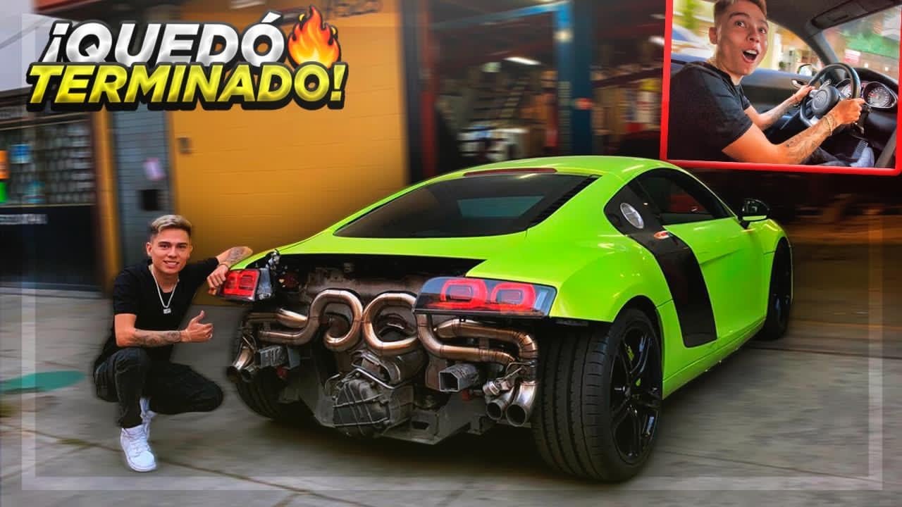 REACCIÓN A MI AUDI R8 CON SU NUEVO SISTEMA DE ESCAPE.. | ManuelRivera11