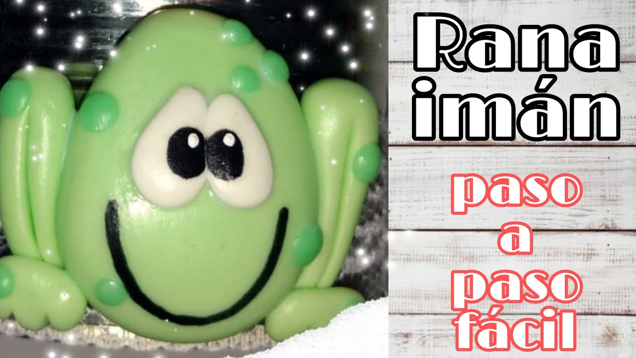 Rana en porcelana fría fácil imán 1-animales