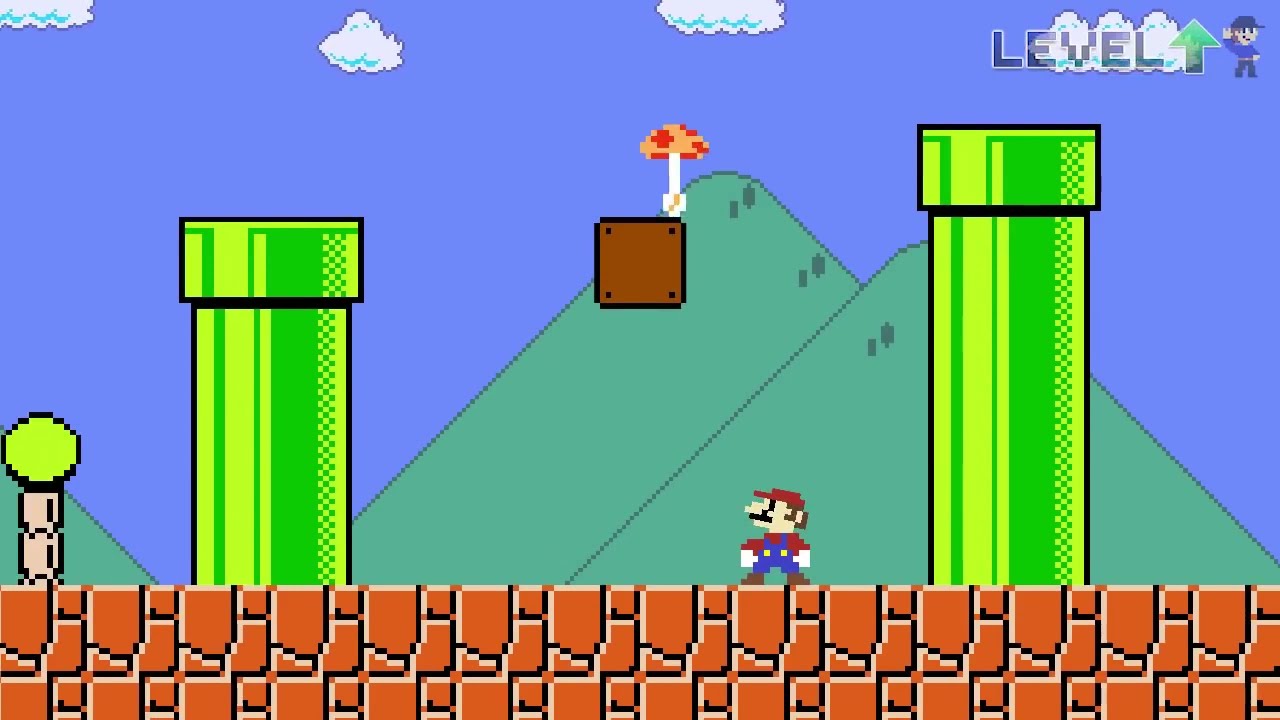 Level UP  Mario's Weird Mushroom Bloopers [REVERSE]