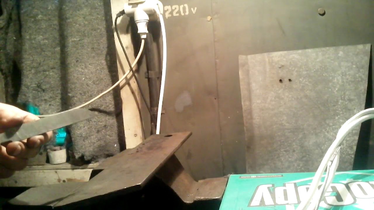 Нож из стали 9хфм (диск от циркулярки). Клинки. Тест на прочность. Зерно